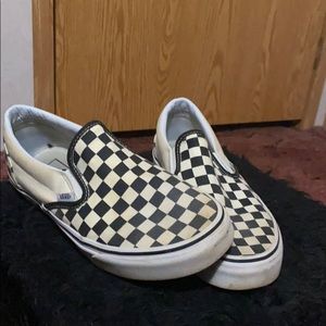 Checkered Slip on Vans
